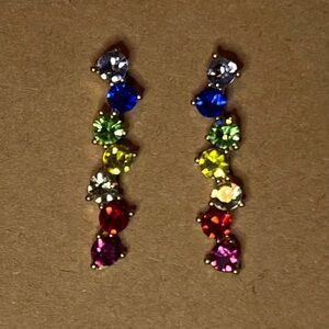Rainbow Gemstone Earrings